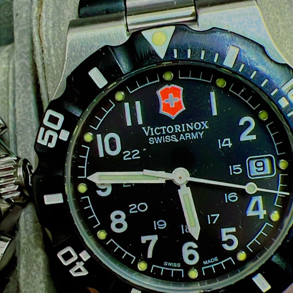 Victorinox Swiss Army Black Dial Watch